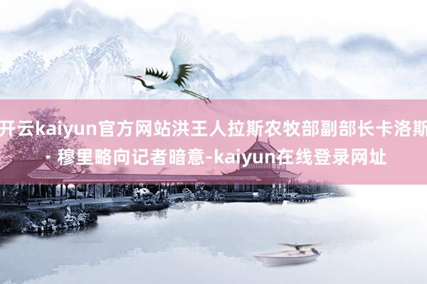 开云kaiyun官方网站洪王人拉斯农牧部副部长卡洛斯 · 穆里略向记者暗意-kaiyun在线登录网址